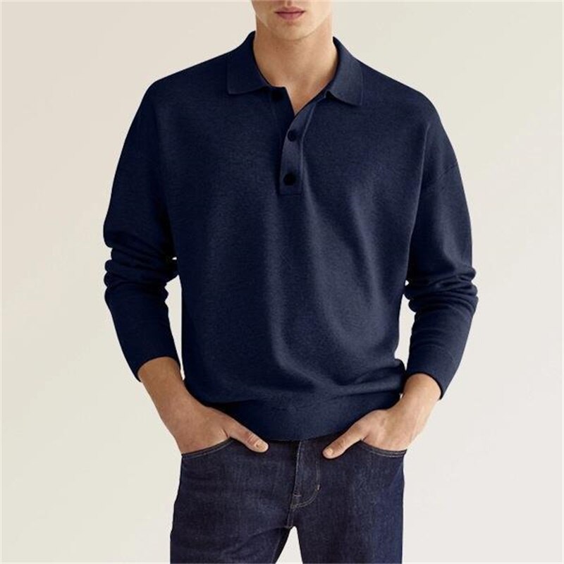 Emilio - Raffinato Poloshirt met Lange Mouwen