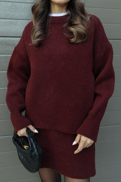 Mila - Set Oversized Trui en Elegante Rok