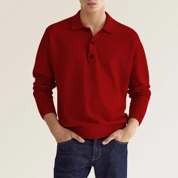 Emilio - Raffinato Poloshirt met Lange Mouwen