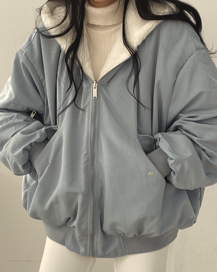 Erica - Oversized Jas met Zachte Kraag