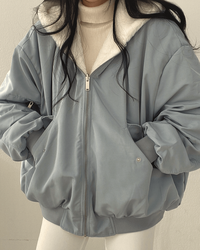 Erica - Oversized Jas met Zachte Kraag