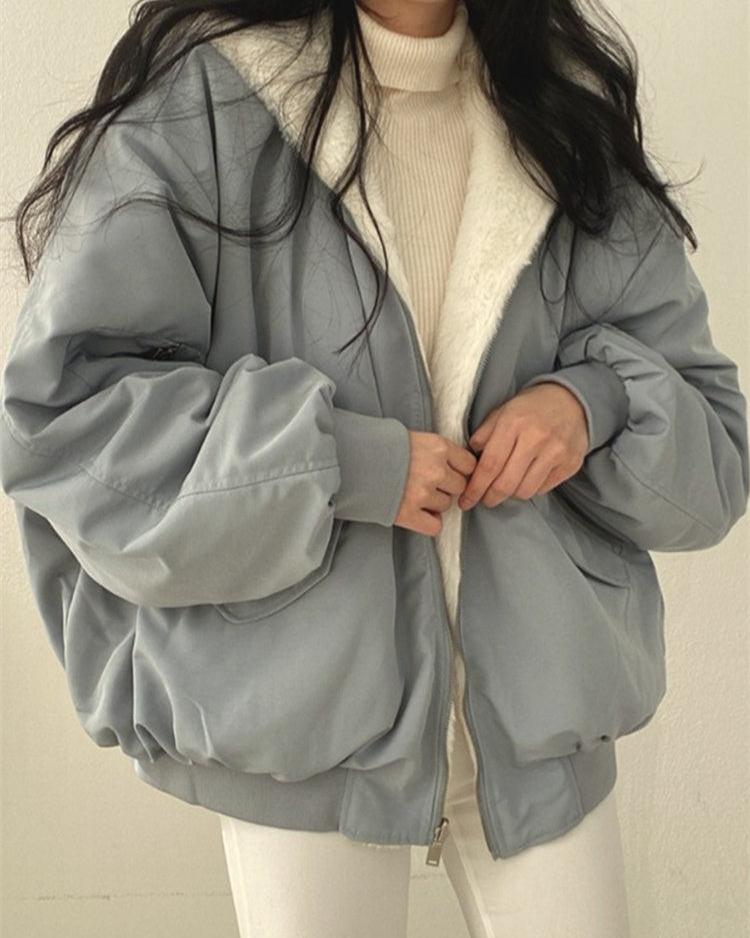 Erica - Oversized Jas met Zachte Kraag