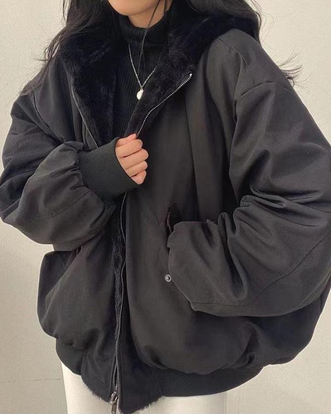 Erica - Oversized Jas met Zachte Kraag