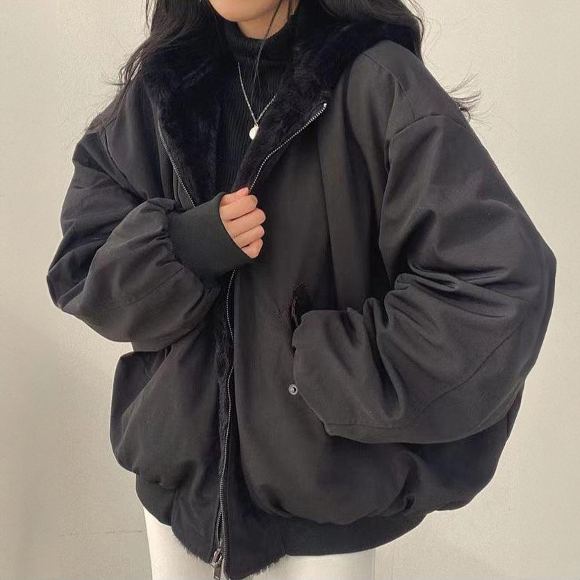 Erica - Oversized Jas met Zachte Kraag