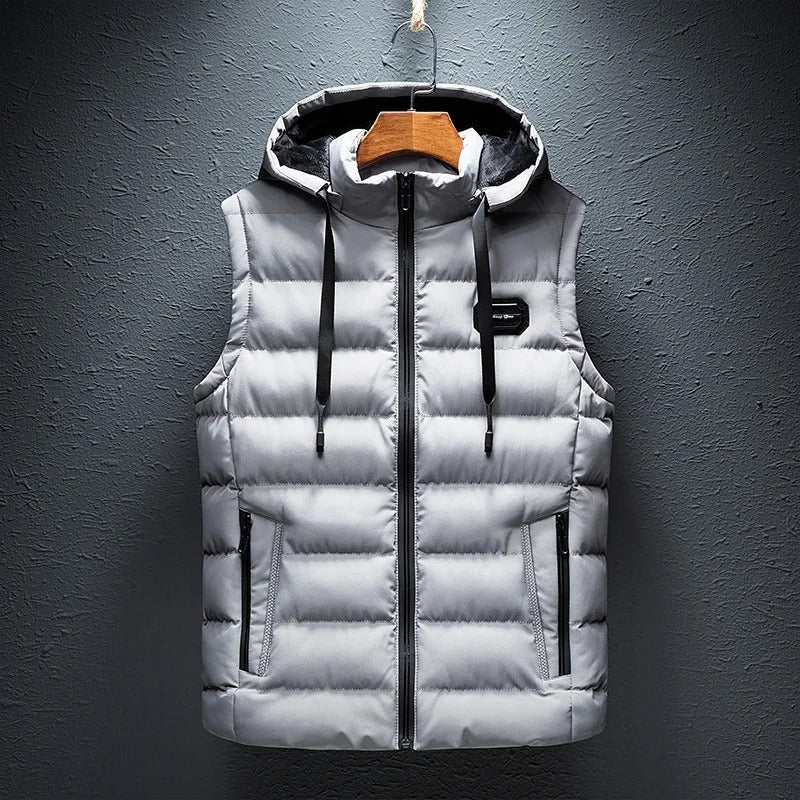 Armando | Gewatteerde Gilet met Capuchon